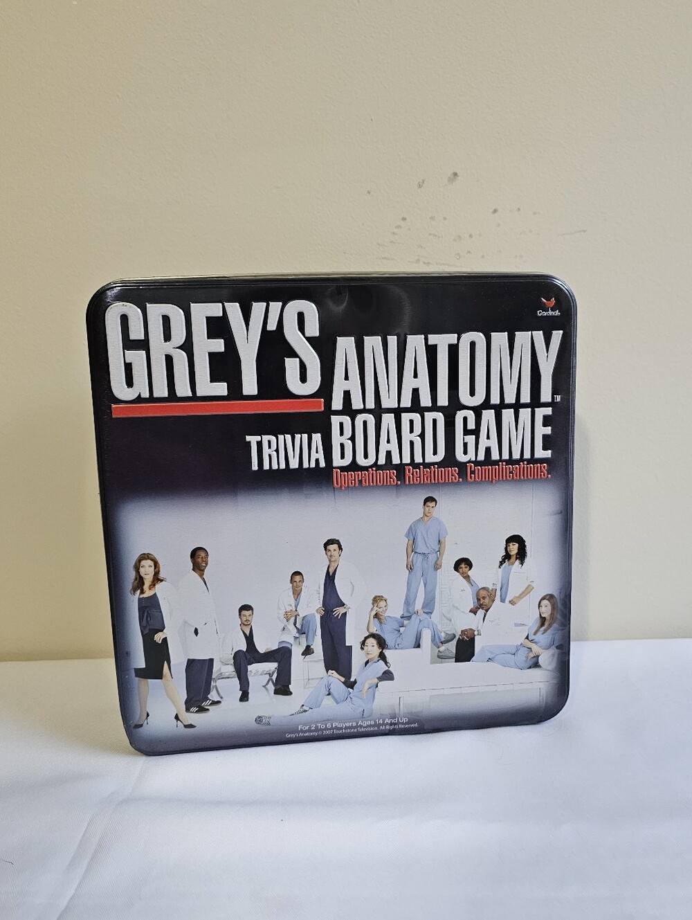 Grey's Anatomy Trivia Board Game - Black Tin Edition